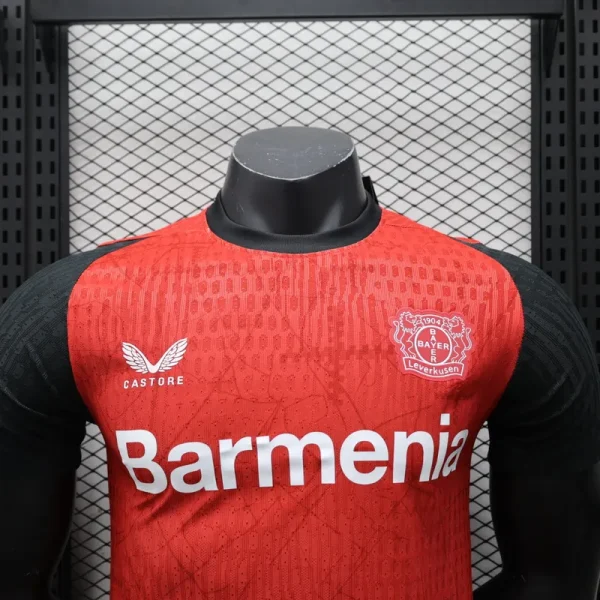 24-25 Bayer 04 Leverkusen Home Soccer Jersey Player Version