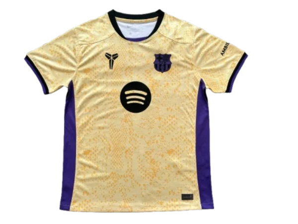 Barcelona 25-26 Away Yellow Soccer Jersey