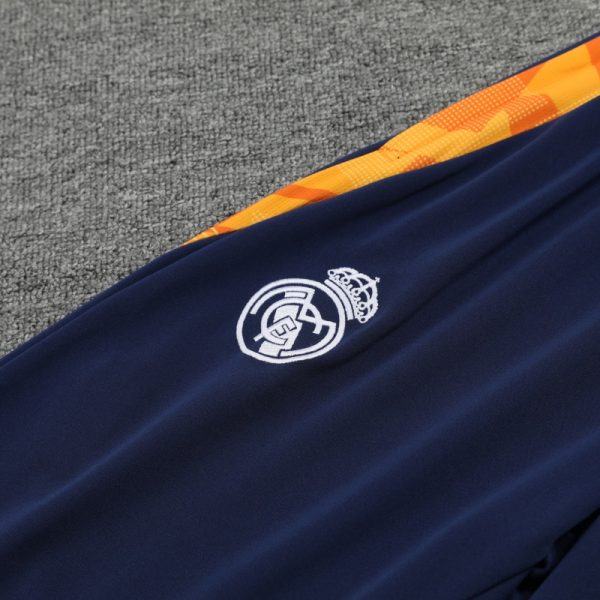 2024-25 Real Madrid Zipper Sweatshirt Kit(Top+Pants) White
