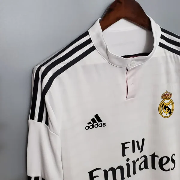 2014/15 Real Madrid Retro Long Sleeve Jersey Home