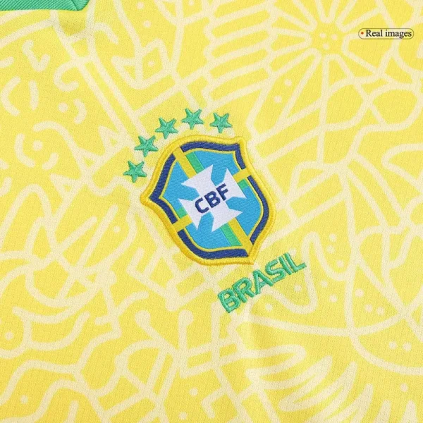 Kids Brazil 2024 Home Kit Copa America 2024 Youth Apparels