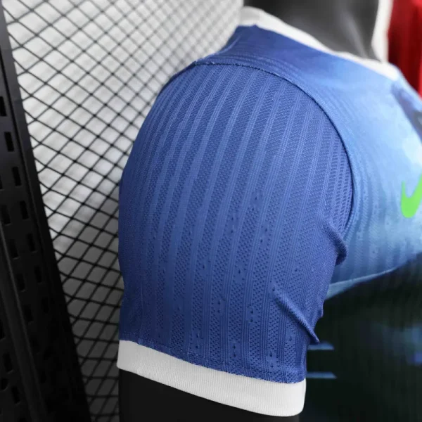 Brazil Nation 2024 Cristo Redeemer Player Edition Blue Football Jersey Shirt