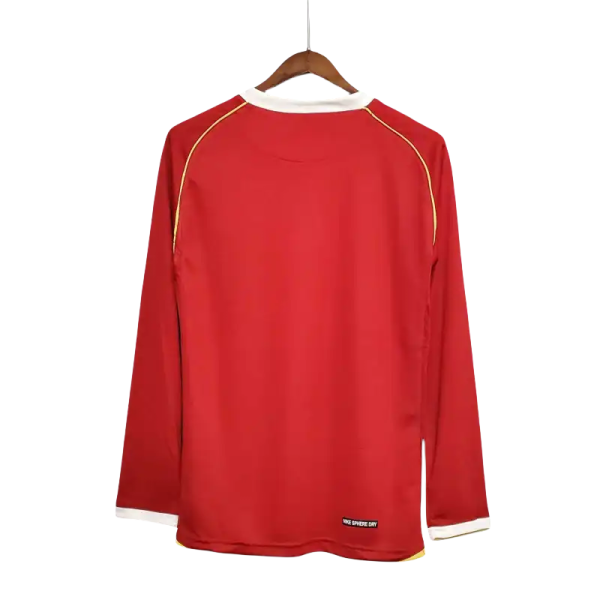 2006/07 Manchester United Retro Jersey Long Sleeve Home