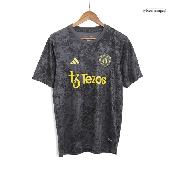 Manchester United Stone Roses Pre-Match Kit Football Jersey 23/24 - Cutejersey