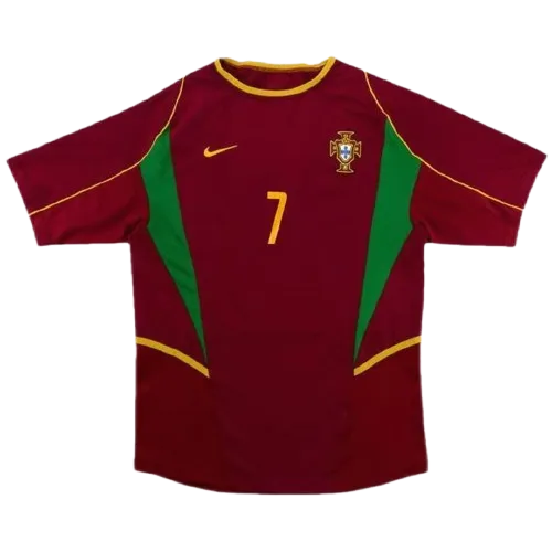 Portugal Retro Jersey Home World Cup 2002