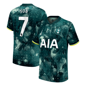 SON 7# Tottenham Hotspur Soccer Jersey Third Away Custom Shirt 2024-25