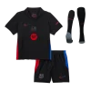 Barcelona Away Custom Full Soccer Kids Kit 2024-25 - Spotify Logo Without Text