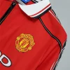 1998-00 Manchester United Beckham #7 Retro Jersey Home Long Sleeve