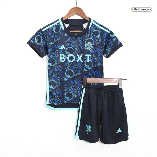 2023-24 Kids Leeds United Away Kit Jersey+Shorts