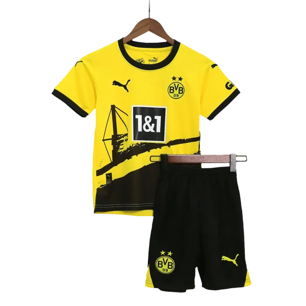 23-24 Kids Borussia Dortmund Home Whole Kit (Jersey+Shorts+Socks)