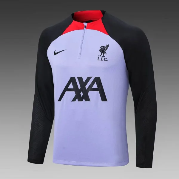 Liverpool Half-Pull Training Suit Purple Jersey 2022/2023