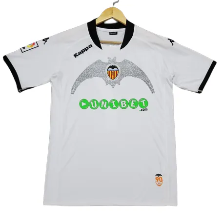 2009/10 Valencia VICENTE #14 DAVID VILLA #7 Retro Jersey Home 2009/10