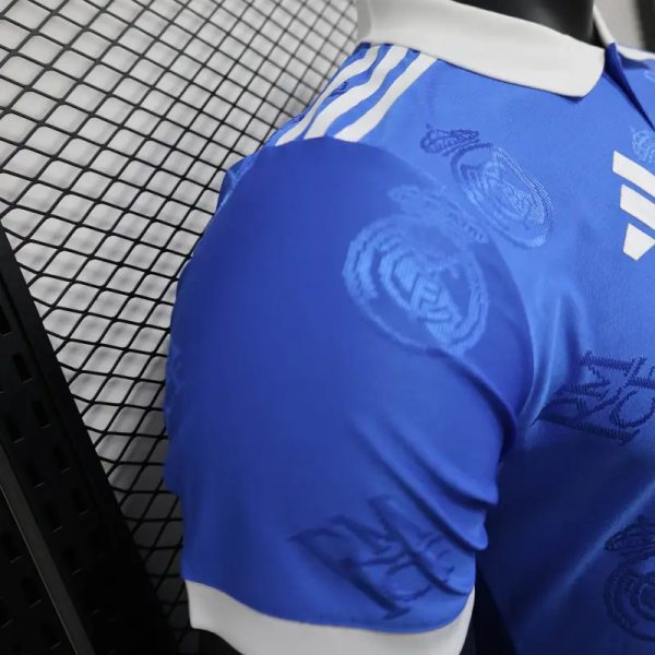 2025-26 Real Madrid Men's Polo Shirt Biue