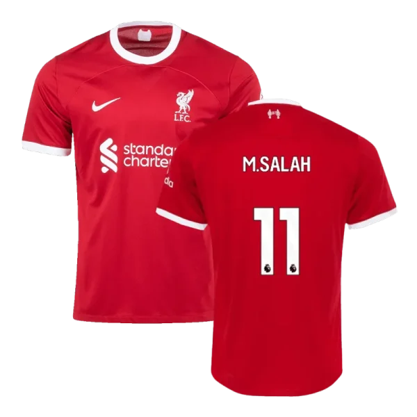 M.SALAH #11 VIRGIL #4 SZBOSZLAI #8 MAC ALLISTER #10 Liverpool Home Jersey 2023/24