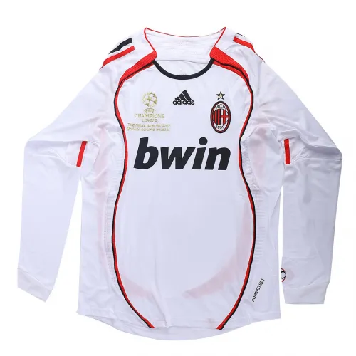 2006/07 AC Milan UCL Final Retro Jersy Away Long Sleeve