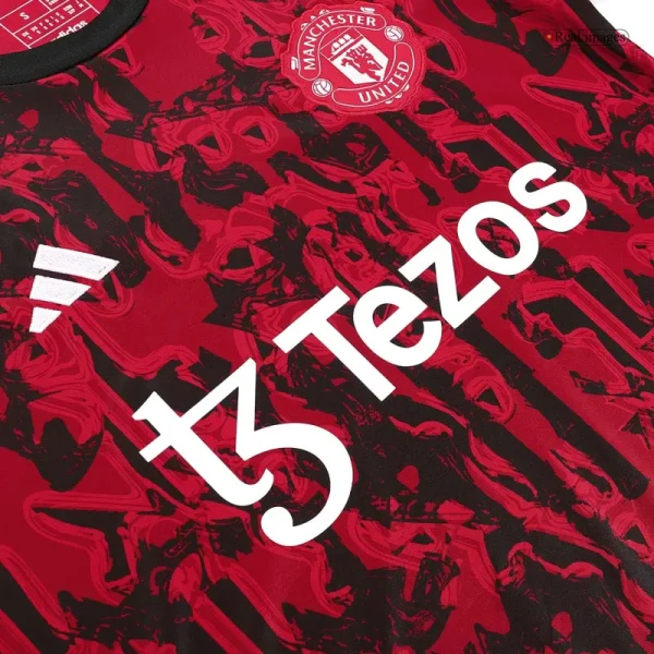 2023/24 Manchester United Pre-Match Vest Jersey Red