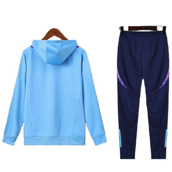 Argentina Nation 2024-25 Hooded Blue Training Tracksuit Kit