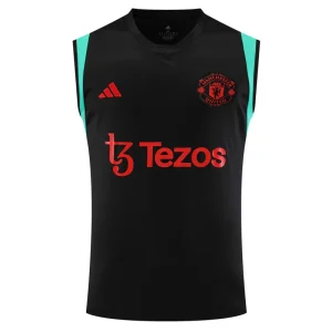 2023/24 Manchester United Pre-Match Vest Jersey Black