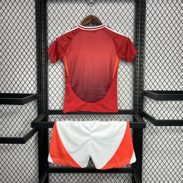 2024/25 Kids Manchester United Home Kit(Jersey+Shorts)