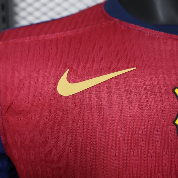2024/25 Barcelona Home Jersey Long Sleeve Player Version