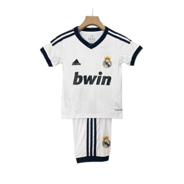 Real Madrid 12-13 Home Retro Kid Kits White Jersey
