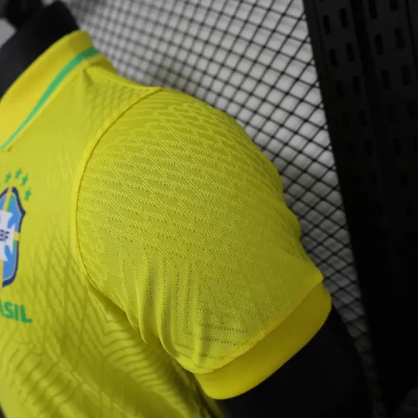 Brazil Men's 2024 Slim Fit POLO Shirt - Yellow