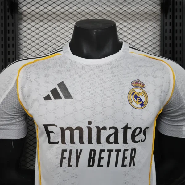 2025-26 Real Madrid Home Soccer Jersey Player Version Shirt