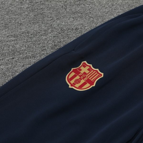 2024-25 Barcelona Zipper Sweatshirt Kit(Top+Pants) White