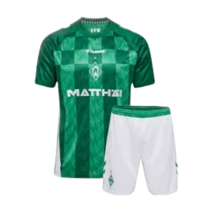 24-25 Werder Bremen Home Kids Kit Soccer Jerseys