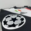 2019-20 Cristiano Ronaldo #7 Juventus Home Retro Player Version Soccer Jersey with UCL Patch - Long Sleeve