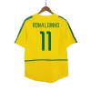 RONALDINHO #11 Brazil Retro Jersey Home Soccer Shirt 2002-03