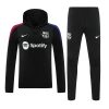 2024-25 Barcelona Zipper Sweatshirt Kit(Top+Pants) White