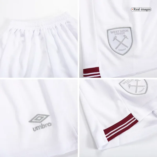 2023/24 Kids West Ham United Away Kit Jersey+Short