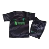 23-24 Kids Liverpool Goalkeeper Kit(Jersey+Shorts) Black