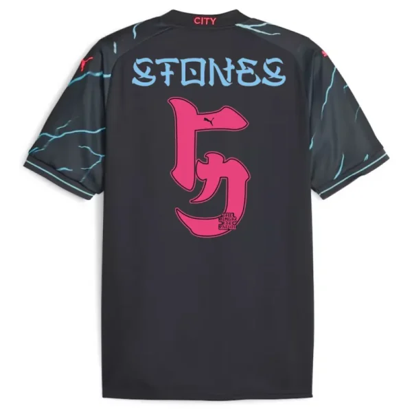 Manchester City HAALAND #9 GREALISH #10 DE BRUYNE #17 J.ALVAREZ #19 FODEN #47 Japanese Tour Printing Third Jersey 2023/24