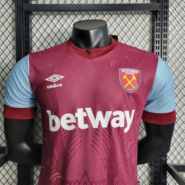 West Ham United 2023/24 Home Jersey Player Version