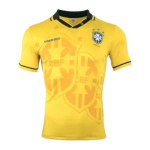 1993-94 Brazil Jersey Custom Home Soccer Retro Jersey
