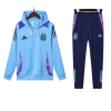 Argentina Nation 2024-25 Hooded Blue Training Tracksuit Kit