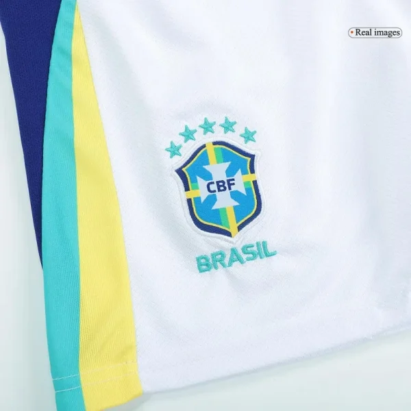 Kids Brazil Custom Away Soccer Kits 2024