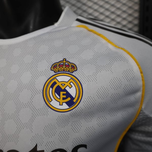 2025-26 Real Madrid Home Soccer Jersey Player Version Shirt Long Sleeve