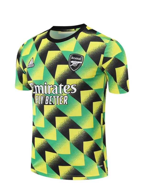 Arsenal Soccer Jersey Training Wear Yellow Black Green 2022/2023