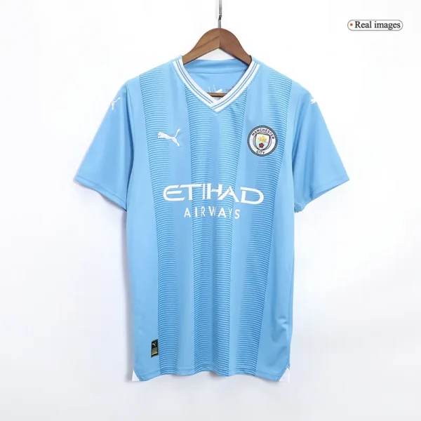 Manchester City Home Jersey Kit(Shirt+Shorts) 2023/24