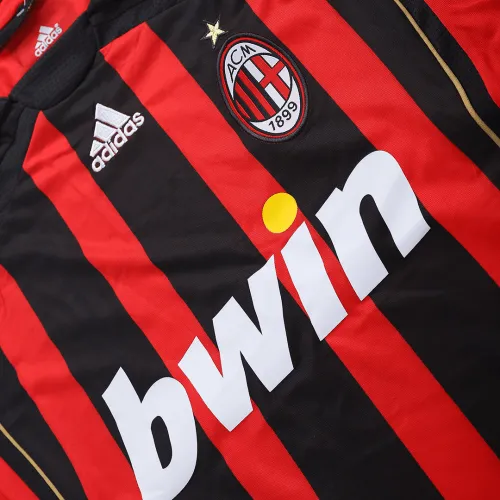 2006/07 AC Milan Retro Jersey Home Long Sleeve