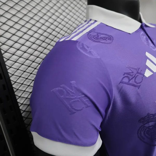 2025-26 Real Madrid Men's Polo Shirt Purple