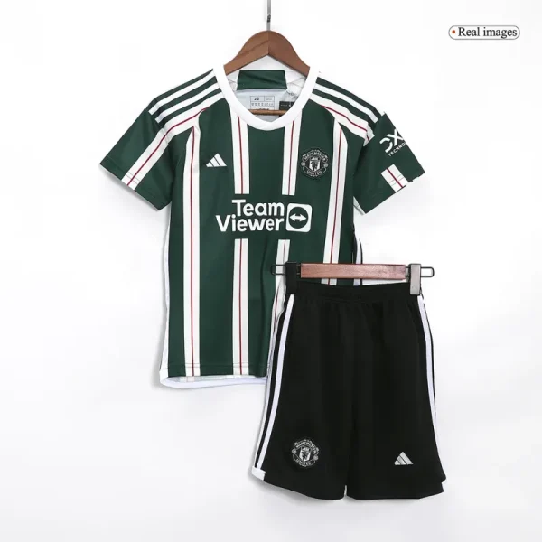 2023/24 Kids Manchester United Away Jersey Kit
