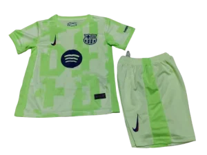 2024-25 Kids Barcelona Third Kit(Jersey+Short) Without Spofity Text