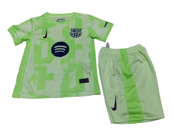 2024-25 Kids Barcelona Third Kit(Jersey+Short) Without Spofity Text