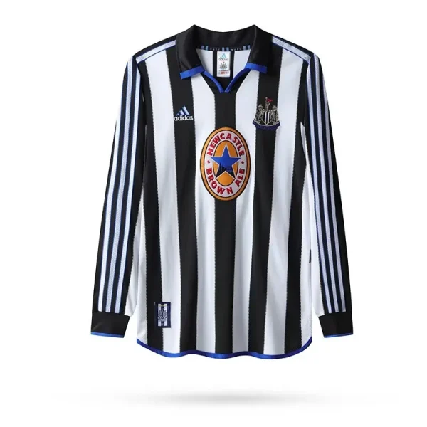 1999/00 Newcastle Retro Long Sleeve Jersey Home