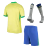 Brazil Home Custom Full Soccer Kits 2024