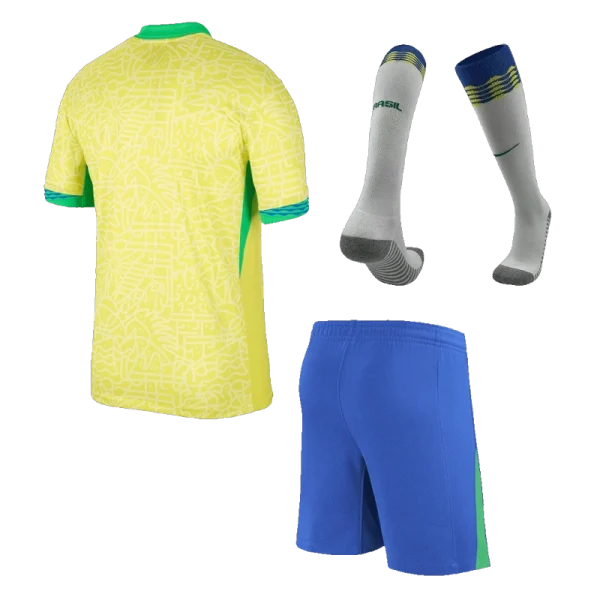 Brazil Home Custom Full Soccer Kits 2024